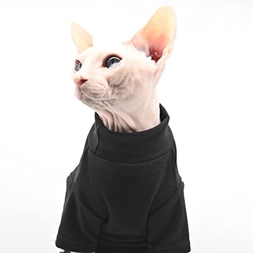 Duomasumi Sphynx בגדי חתול חוממים עצמיים תחתונים תרמיים חמים בגדי חתול חסרי שיער לספינקס, דבון, בגדי חתולים קורניים וחתלתול קטן וכלבים