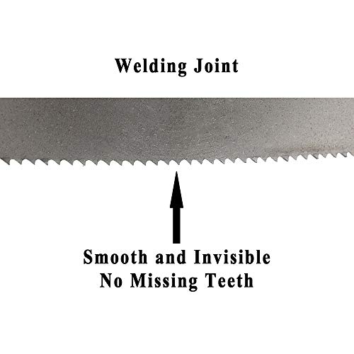 Imachinist S1351812 M42 135 x 1 x 0.035 x 8/12TPI, להבי פס דו-מתכתיים לחיתוך שיניים משתנות מתכת