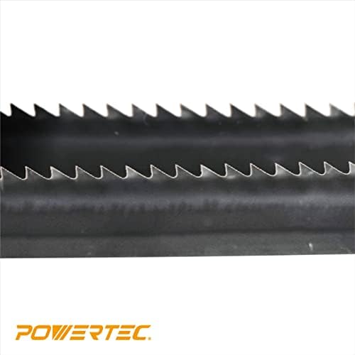 Powertec 13213-P2 56-7/8 x 1/4 x 14 TPI Band Blade, עבור אומנים, חנות, ודורקראפט 3 גלגלים מסור, 2 PK